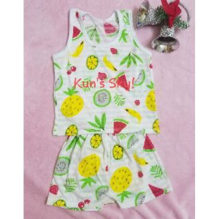 Bộ Cotton sợi tre ba lỗ cho bé trai/gái