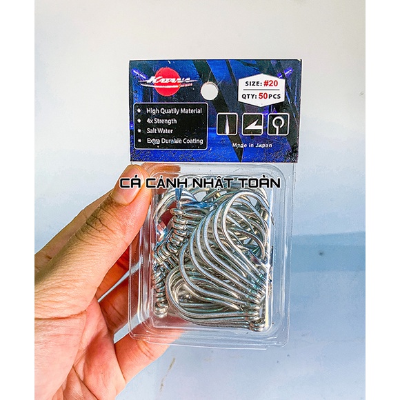 LƯỠI CHUYÊN CÂU CÁ TRA NHẬT BẢN SAMURAI HOOK HỘP 50 LƯỠI