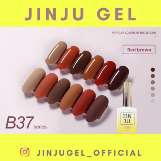 Sơn gel JINJU mã B37 chai 15ml chính hãng