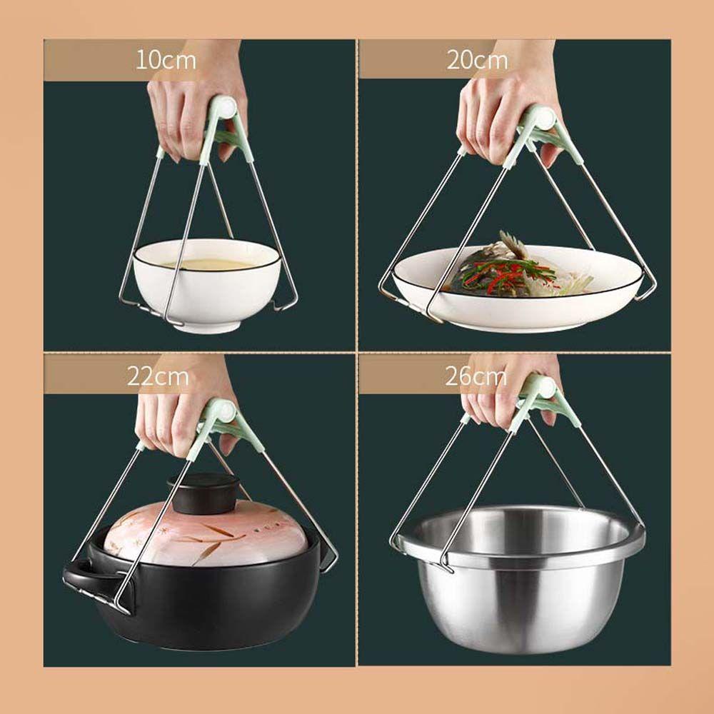 Kìm Kẹp Gắp Chén Dĩa Chống Nóng Bằng Thép Không Gỉ
