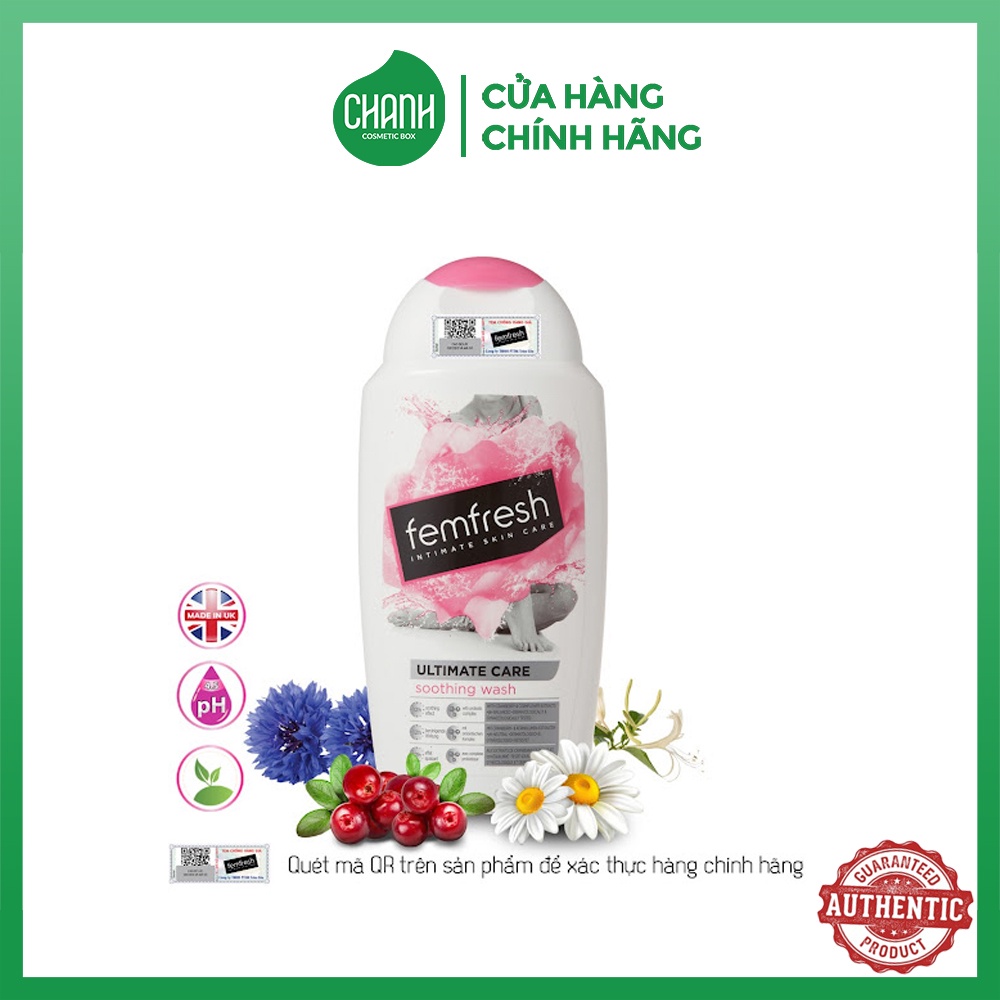 Dung dịch vệ sinh phụ nữ cao cấp Femfresh Soothing Wash 250ml