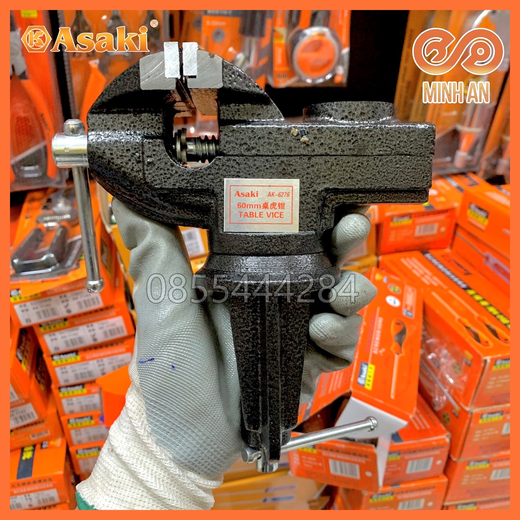 Ê tô bàn kẹp bàn 50mm [HÀNG CHÍNH HÃNG] Asaki AK-6275
