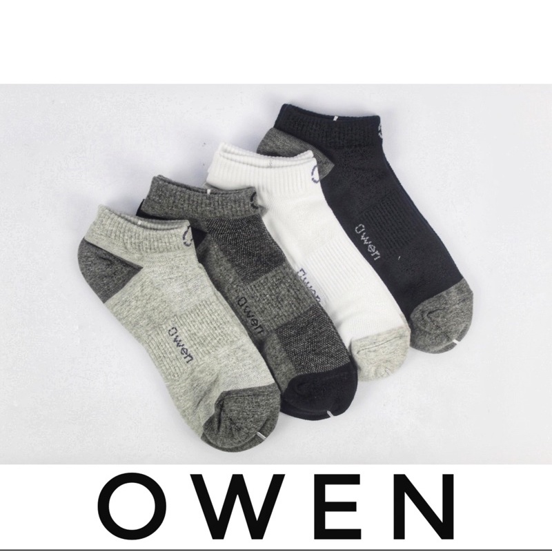 (SALE 50%) TẤT NAM CỔ NGẮN PHỐI GÓT CHÍNH HÃNG OWEN (CÓ ẢNH VÀ VIDEO THỰC)
