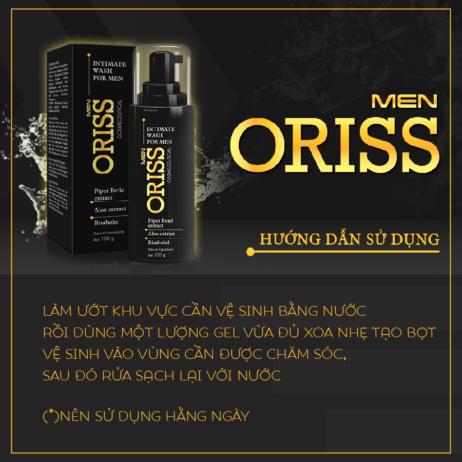 Dung dịch vệ sinh chuyên biệt cho nam giới Oriss