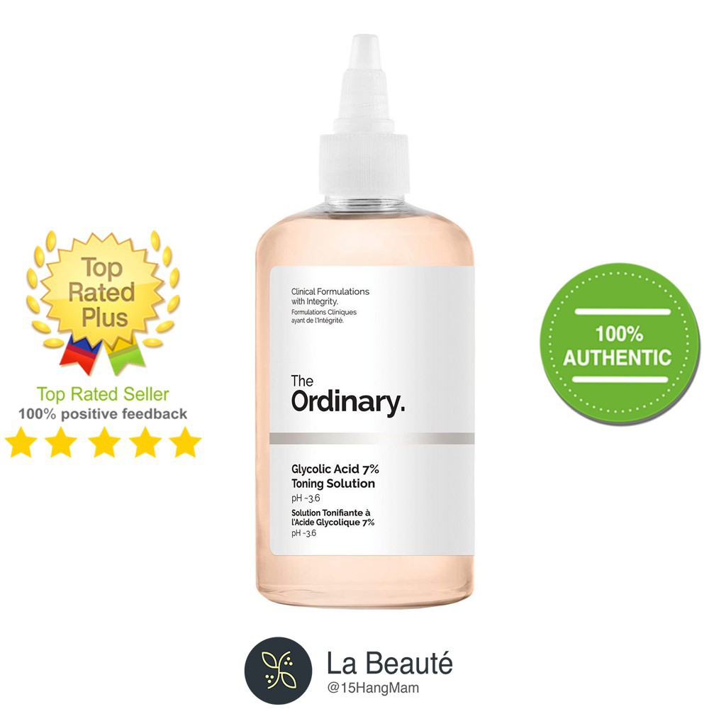 The Ordinary Glycolic Acid (AHA) 7% Toning Solution - Nước Hoa Hồng Tẩy Da Chết