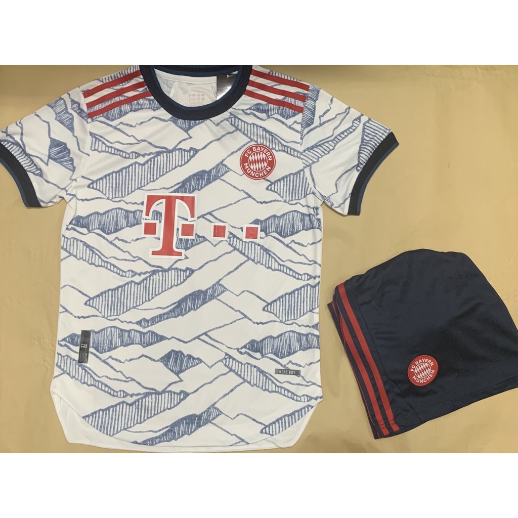 Bộ Quần Áo Đá Bóng Nam Clb Bayern Munich Mùa Giải 22/23 Sân Nhà Sân Khách Hàng Thái Cao Cấp Thấm Hút Mồ Hôi Thoáng Mát