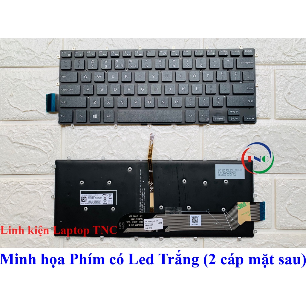 Bàn Phím Laptop Dell Inspiron 7466 7460 7467 7560 3379 3490 Zin có Led / Không Led - phím trong máy