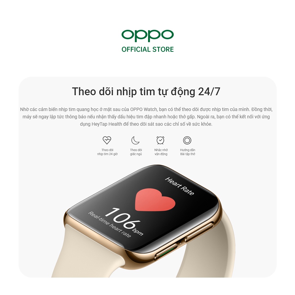 [Mã ELCN2 giảm 250K đơn 3490K] Đồng hồ OPPO Watch 46mm- Hàng Chính Hãng