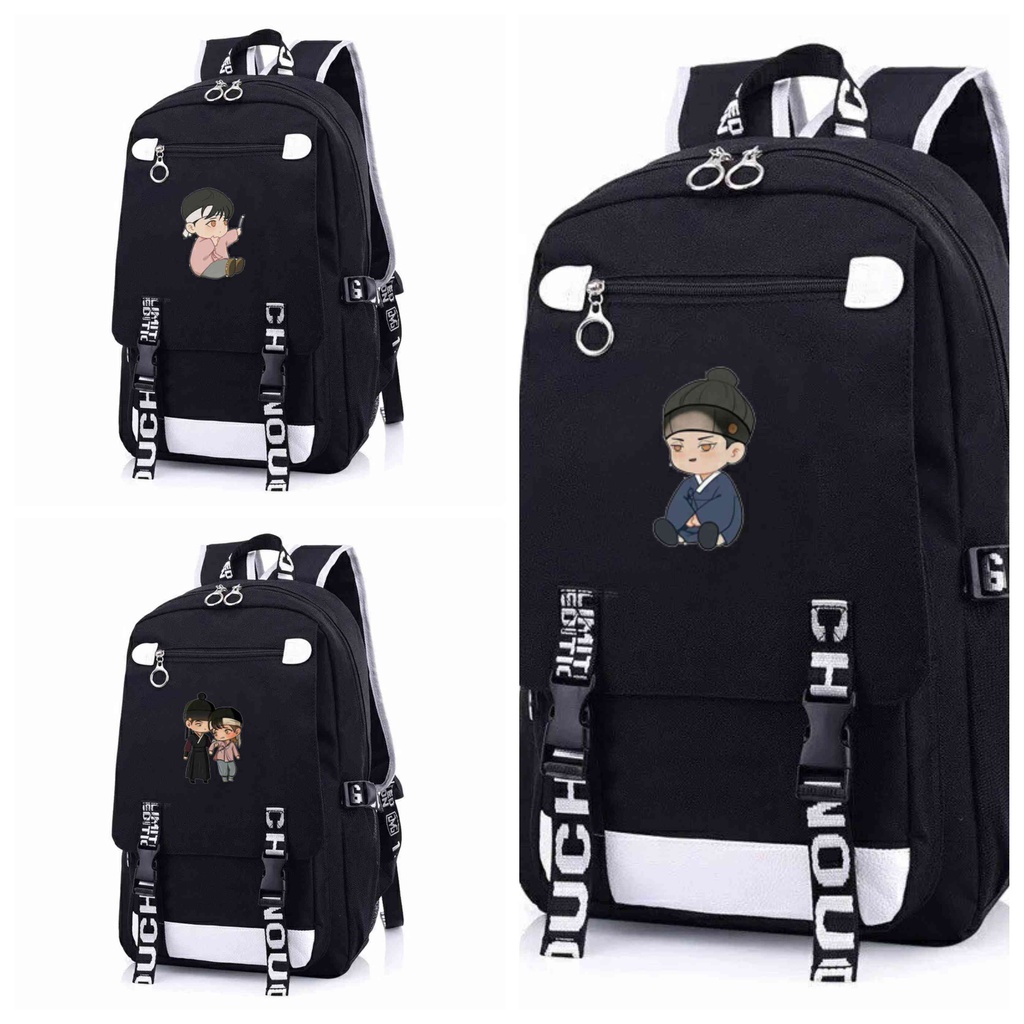 Balo nam nữ in hình Dạ ký boylove chibi anime cặp sách đi học