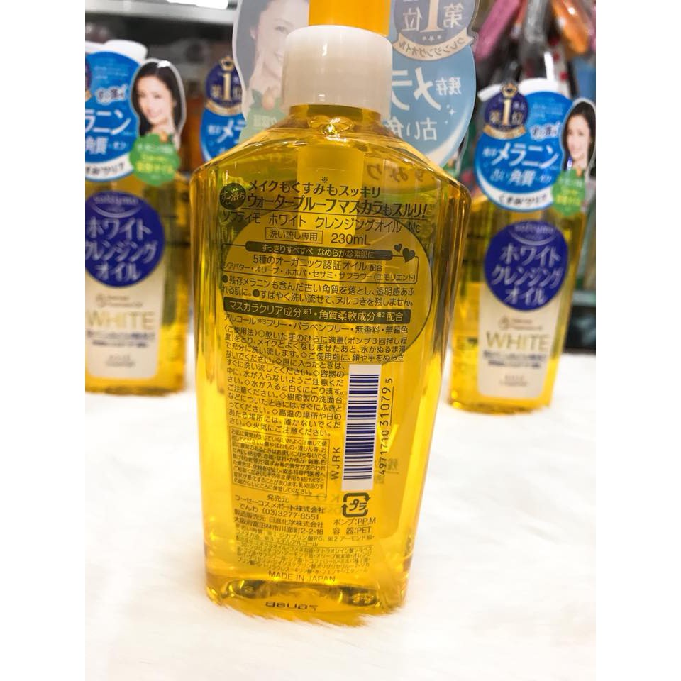 Dầu tẩy trang dưỡng ẩm Kose Softymo Cleansing Oil tẩy trang dịu nhẹ Nhật 230ml Rose.beautify