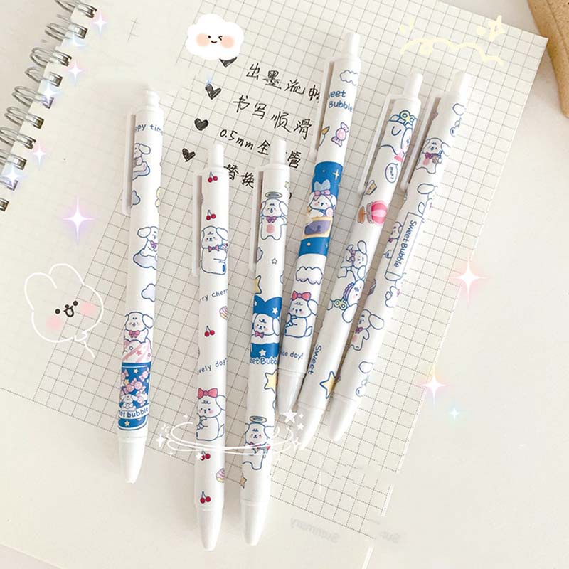 Bút Mực Nước Mực Đen Ngòi 0.5mm Kiểu Dáng Dễ Thương