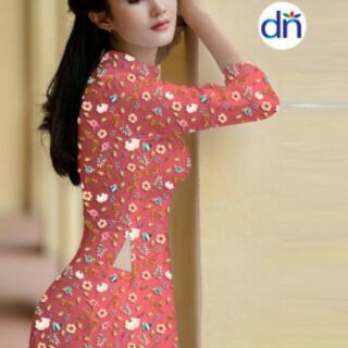 Vải áo dài hoa nhí