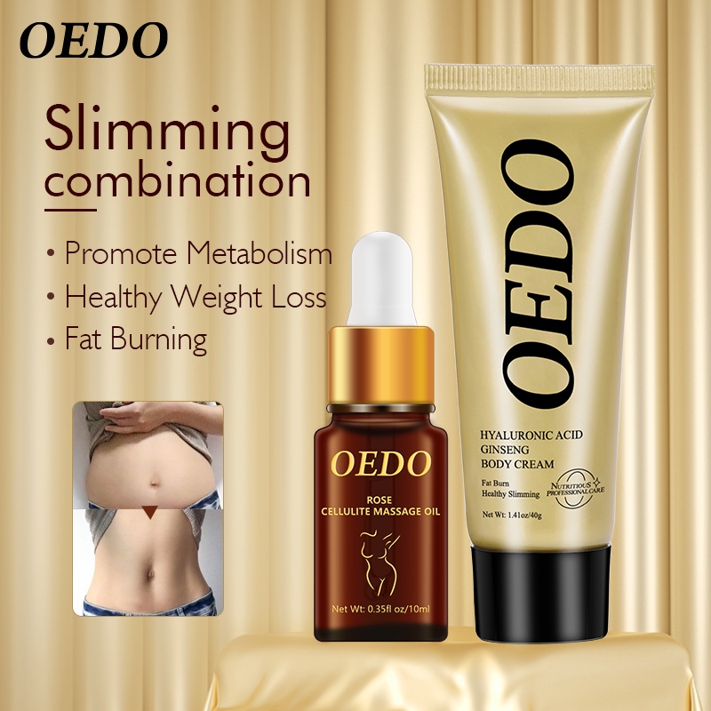 Bộ giảm béo OEDO Kem tan mỡ bụng và giảm rạn da cao cấp cam kết eo thon đốt cháy mỡ thừa làm thon gọn vùng