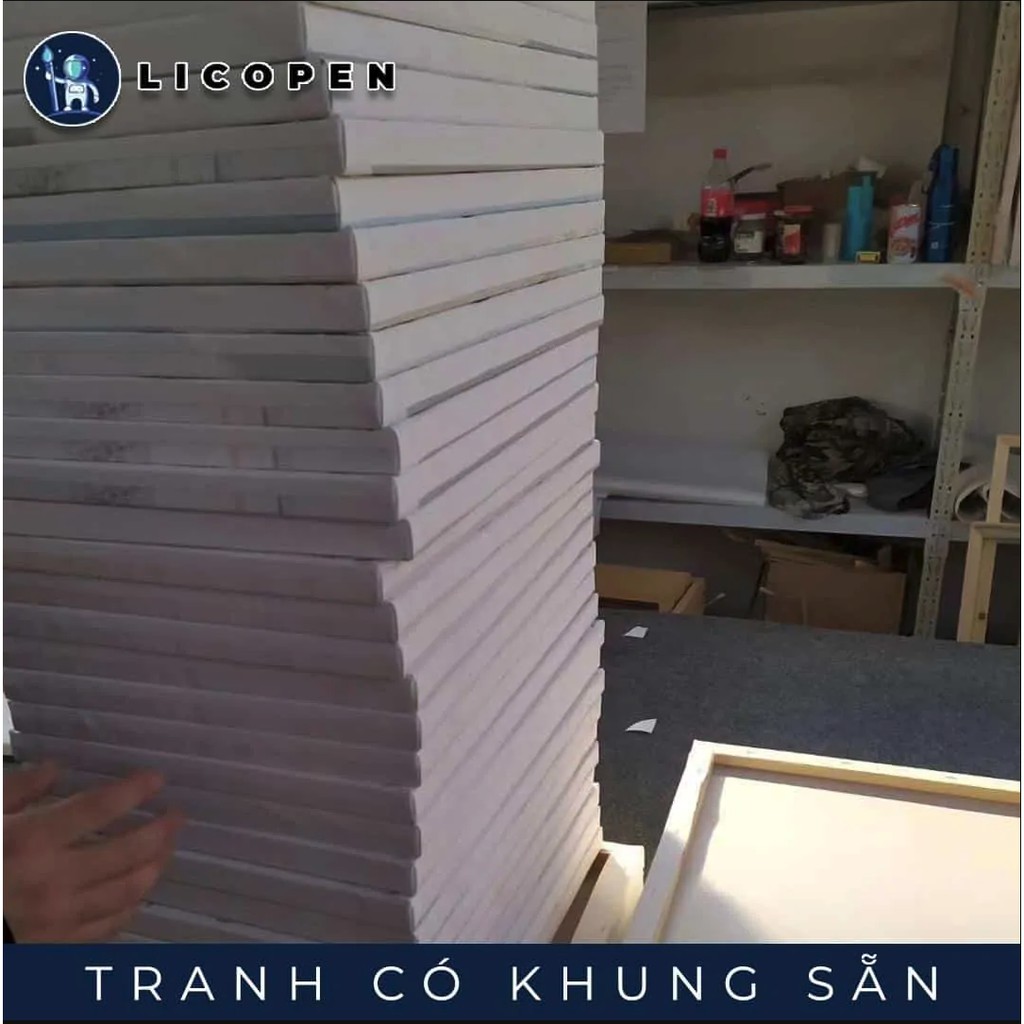 [CÓ SẴN] Tranh Tô Màu Theo Số Licopen - Tranh Muôn Thú - MS34