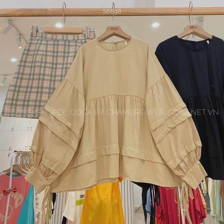 SIÊU PHẨM BABY DOLL tay xếp tầng hót 2022 phom38-55kg mang vừa