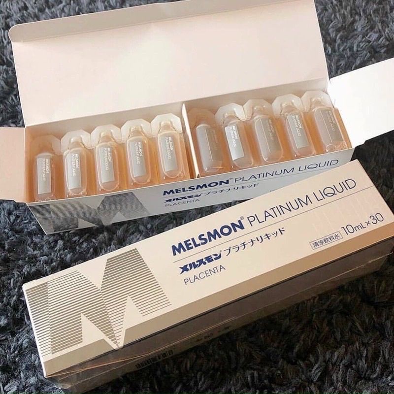 Xả kho Collagen nhau thai ngựa đua Melsmon Tách lẻ 10 ống+ Tặng 1 son