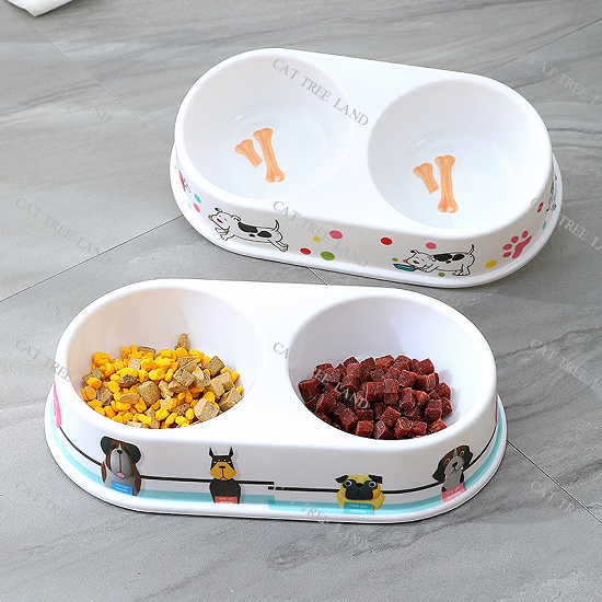 BÁT ĂN CHÓ MÈO BẰNG NHỰA MICA DÀY - KHAY ĂN THÚ CƯNG