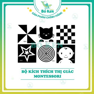 Shop Bố Ken Bộ Thẻ Kích Thích Thị Giác Giúp Bé Phát triển Toàn Diện [Chuẩn Phương Pháp Montessori]