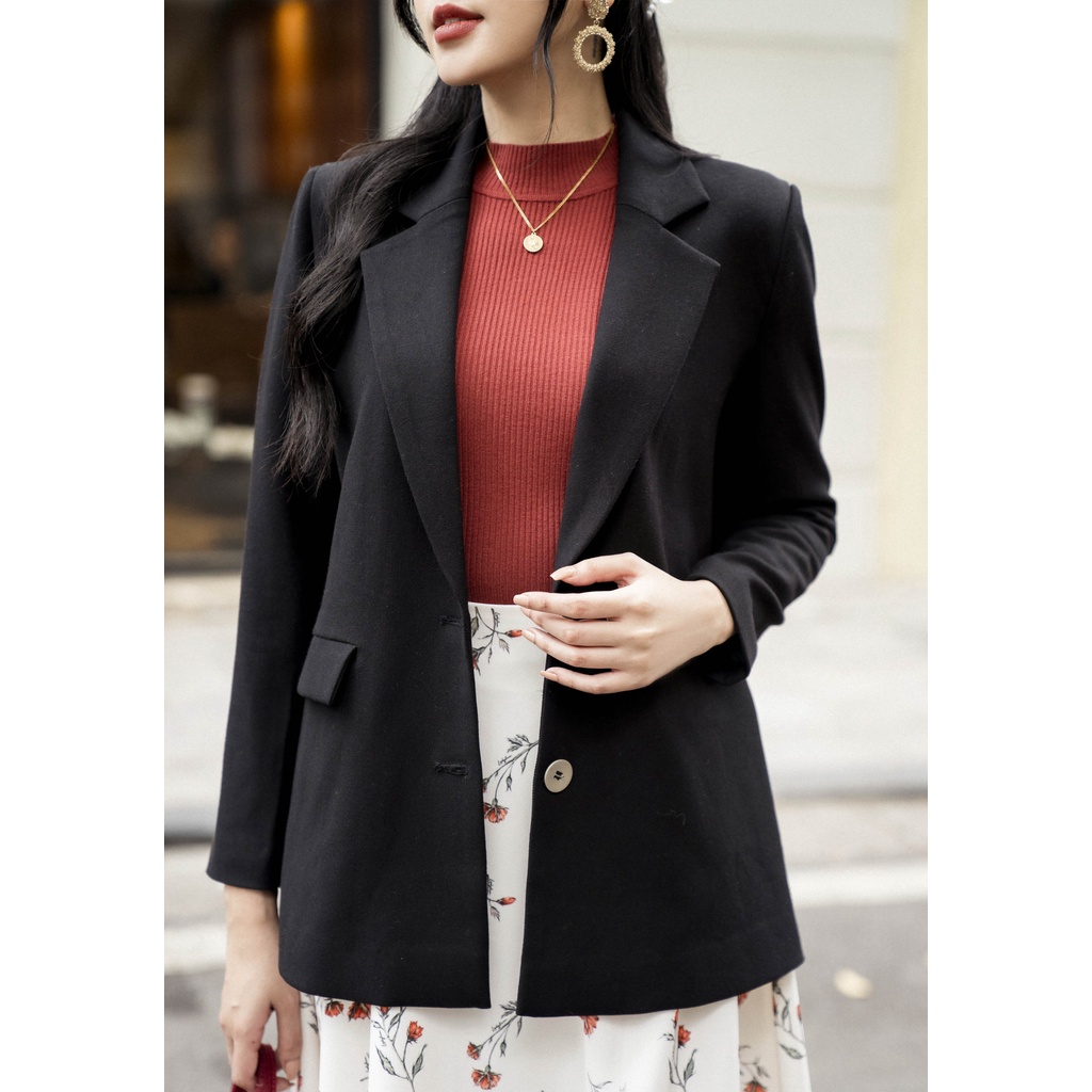Áo khoác blazer đen 2 lớp_1AK040DE_Lep' | BigBuy360 - bigbuy360.vn
