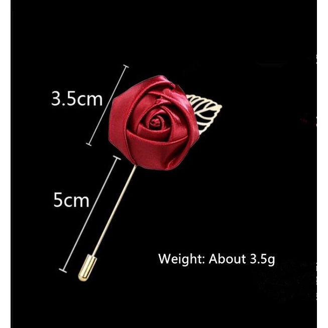 Ghim cài áo EFAN hình hoa hồng đỏ phong cách Hàn Quốc cho nam nữ