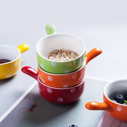 Bát ăn dặm hình Gáo Chấm Bi ( nhiều màu )