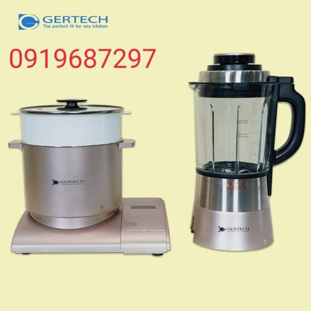 Máy xay nấu giảm ồn kết hợp nồi nấu GERTECH-GT006