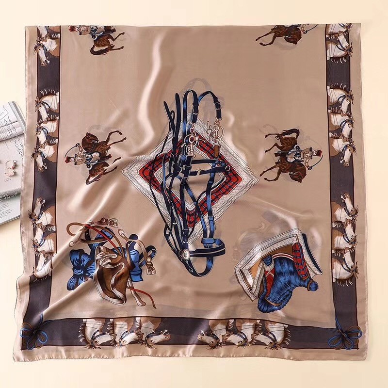 Khăn Choàng Lụa Dáng Dài Chống Nắng In Họa Tiết Thời Trang Cho Nữ