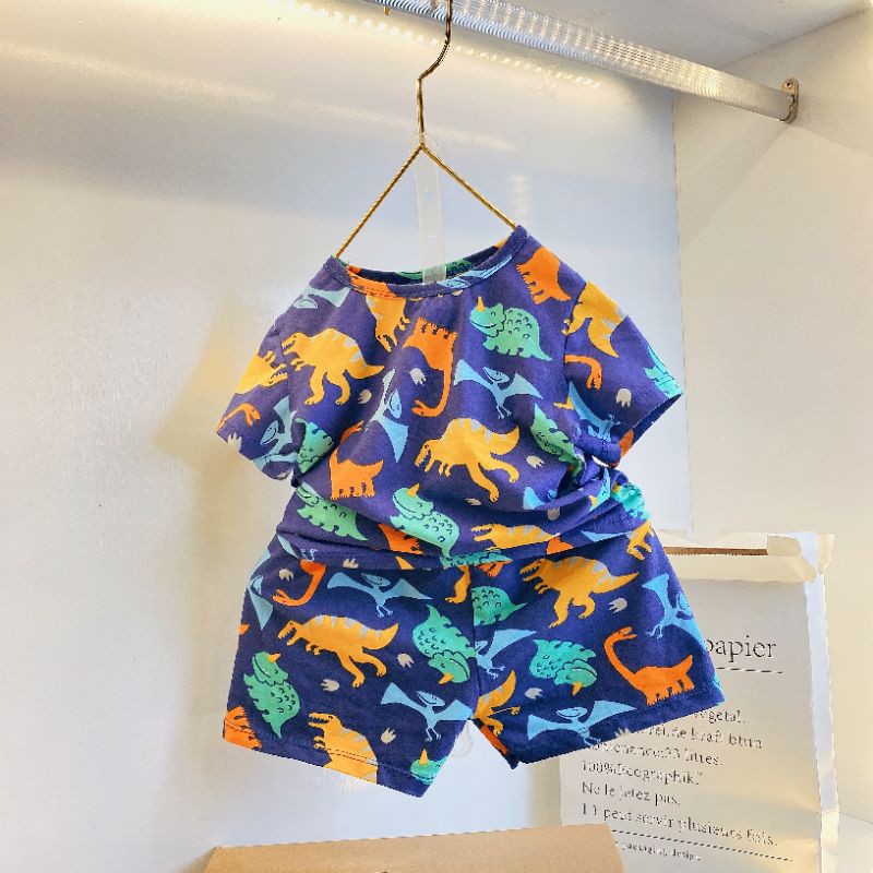 Set bộ hè cotton nhiều hình siêu hot cho bé 1-6 tuổi