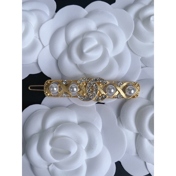 kẹp tóc chanel thương hiệu sang chảnh logo xịn xò [hình tự chụp]