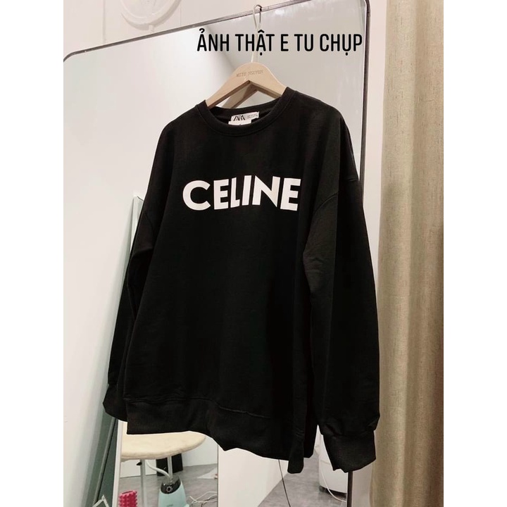 Áo nỉ chữ CELINN cực trendy thời trang Banamo Fashion 397