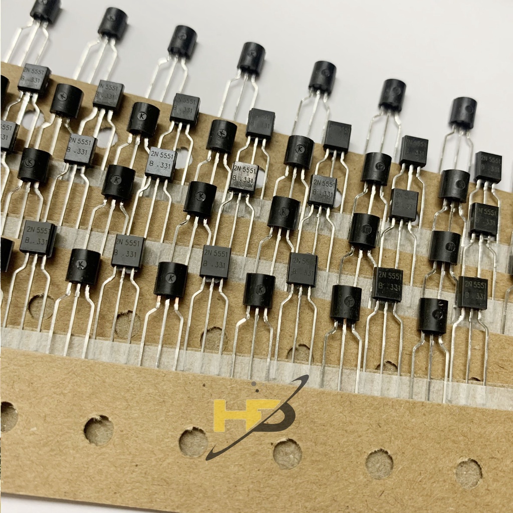 Transistor 2N5551 TO92 TRANS NPN 0.6A 160V 100MHz Đóng Dây Loại Tốt