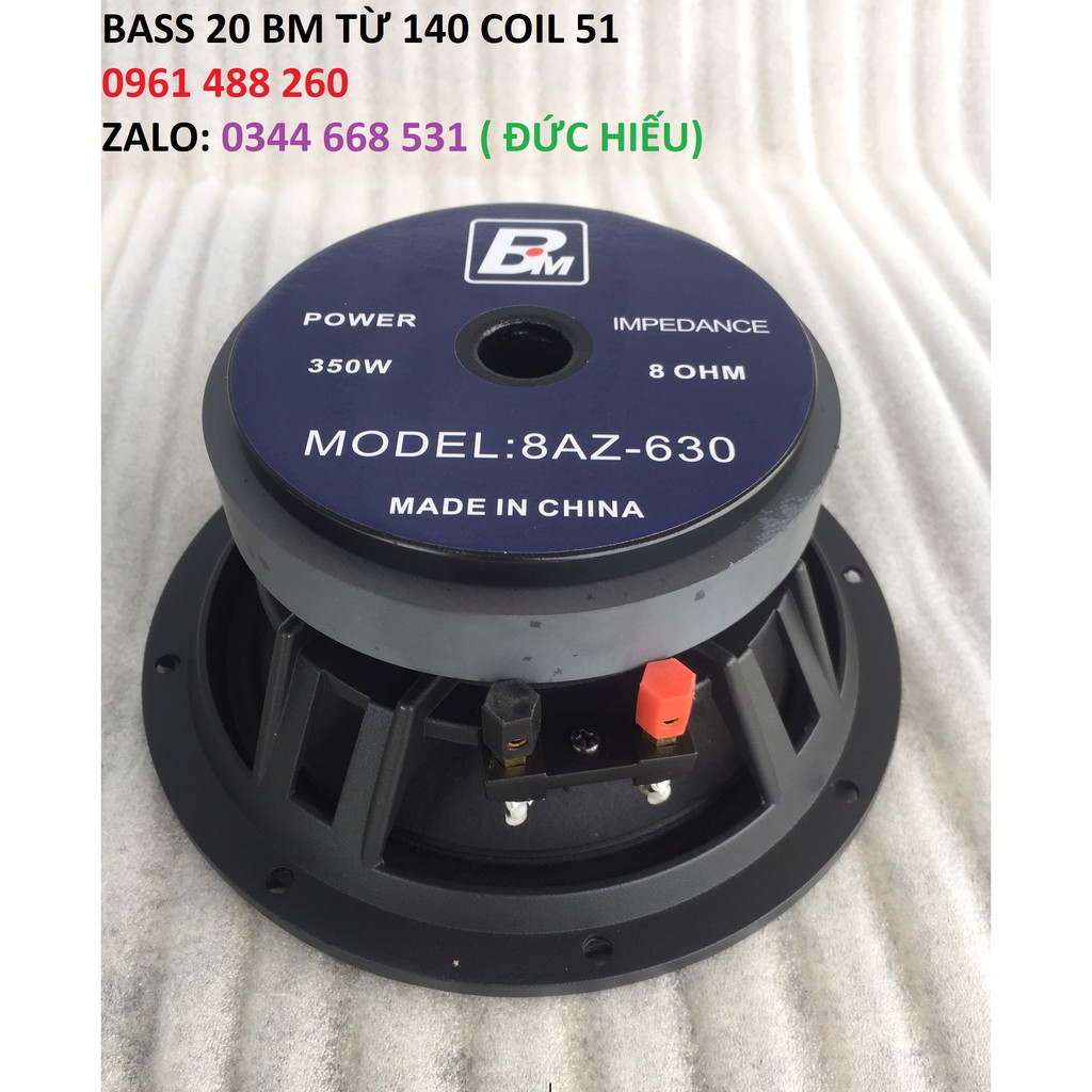 1 CỦ LOA BASS 20 BM TỪ 140 COIL 51 CHÍNH HÃNG