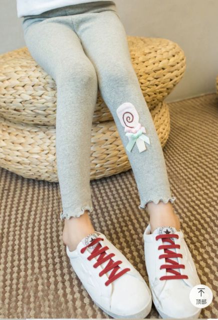 [Hàng đẹp giá yêu] Quần legging cotton chất cực đẹp họa tiết 3D cho bé gái từ nhí đến nhỡ(hàng Quảng Châu cao cấp)