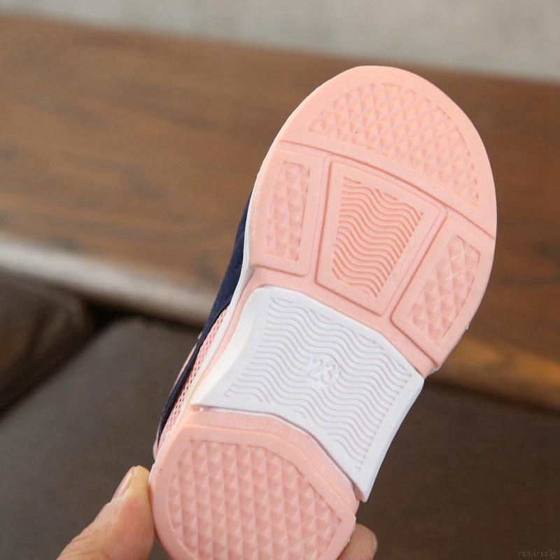 Giày thể thao phối lưới thoáng khí phong cách Hàn Quốc cho bé