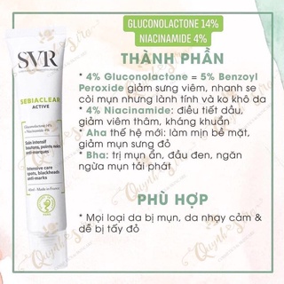 KEM DƯỠNG SVR SEBIACLEAR ACTIVE 40ML [CHÍNH HÃNG]