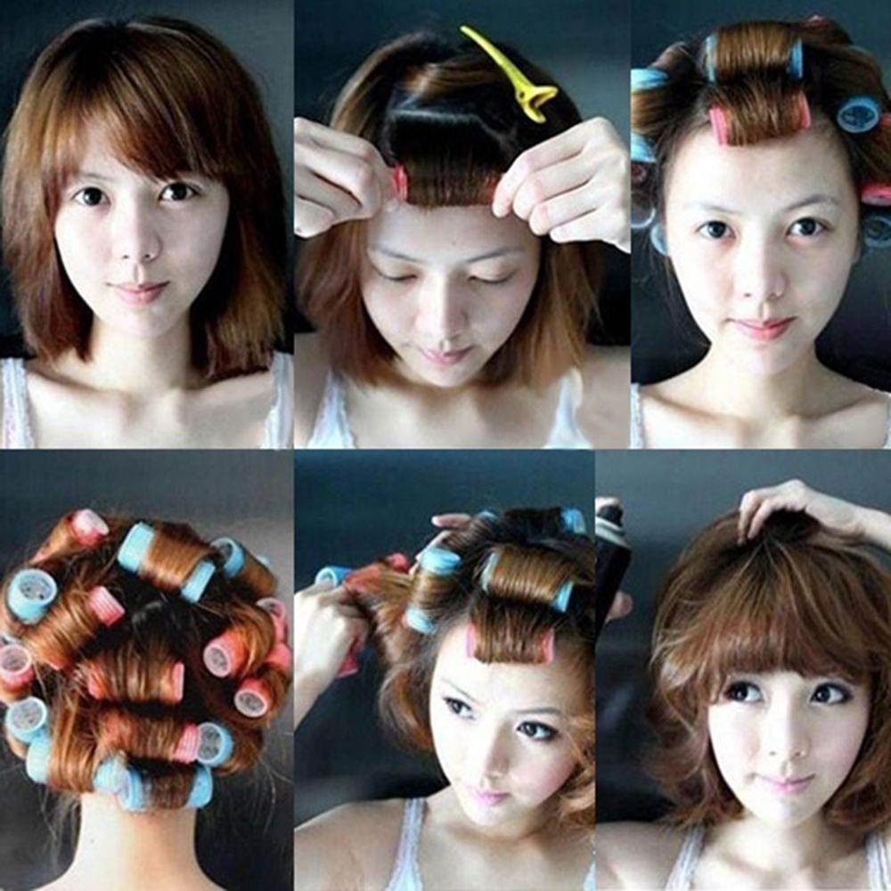 YOLA Set 6 Lô Uốn Tóc Nhiều Kích Cỡ Màu Sắc Ngẫu Nhiên