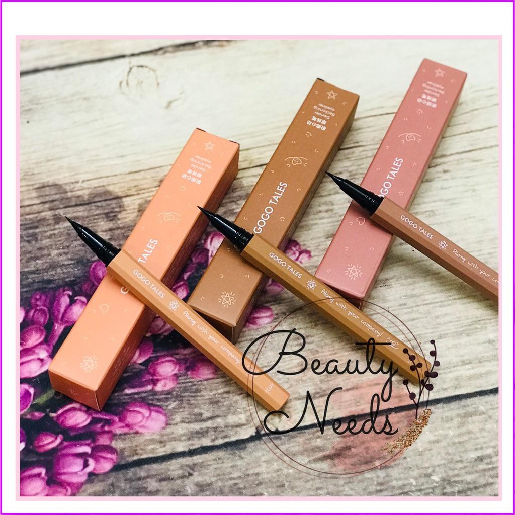 Kẻ mắt GOGO TALES chống nước sắc nét siêu mảnh Slender Beckoning Eyeliner GT211 GOGO58