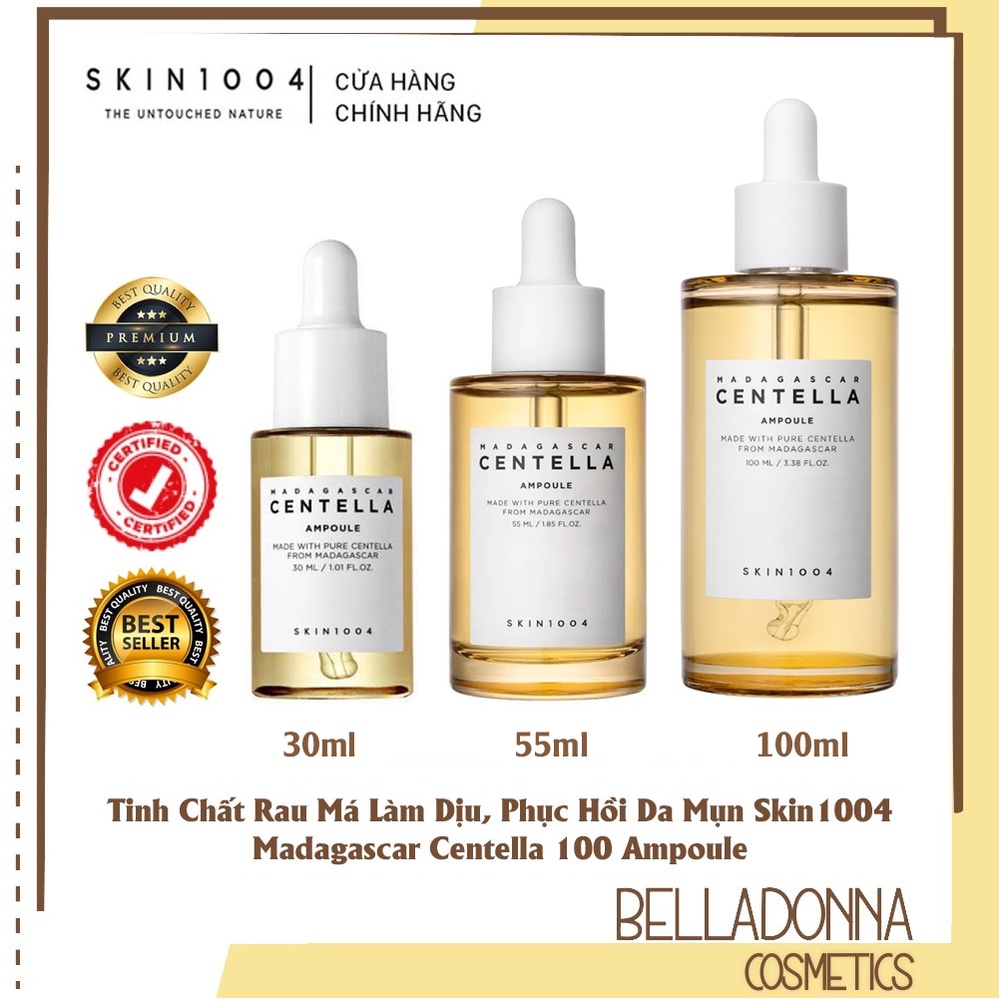 [3 SIZE] [CHÍNH HÃNG] Tinh Chất Rau Má Làm Dịu, Phục Hồi Da Mụn Skin1004 Madagascar Centella 100 Ampoule