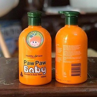 Sữa tắm Healthy Care All Natural Paw Paw Baby Shampoo Wash 500ml