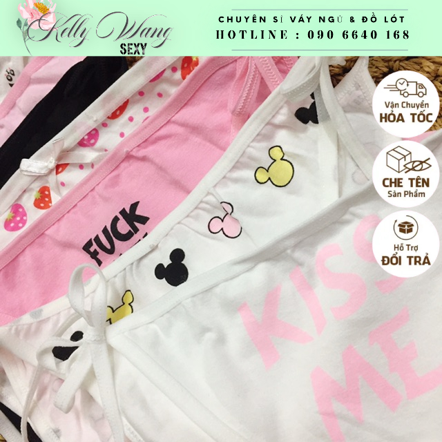 Quần lót cột dây - fuckme- kissme - Thế giới Chip cột dây cosplay nhiều màuKELLYWANG