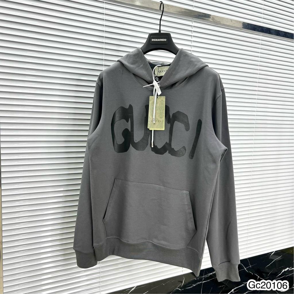 Áo Hoodie Nam GC Phối Họa Tiết chữ In Balen Sau Lưng  . Áo Nỉ Hoodie Unisex Nam Nữ GC Cao Cấp - MINH TÂY STORE