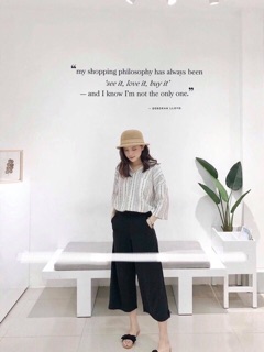 Quần culottes đũi