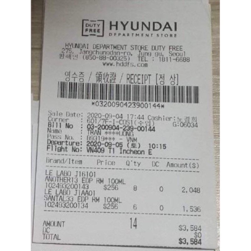 Set 5 chai /LE LA BO tinh dầu nước hoa thơm 48 tiếng hot