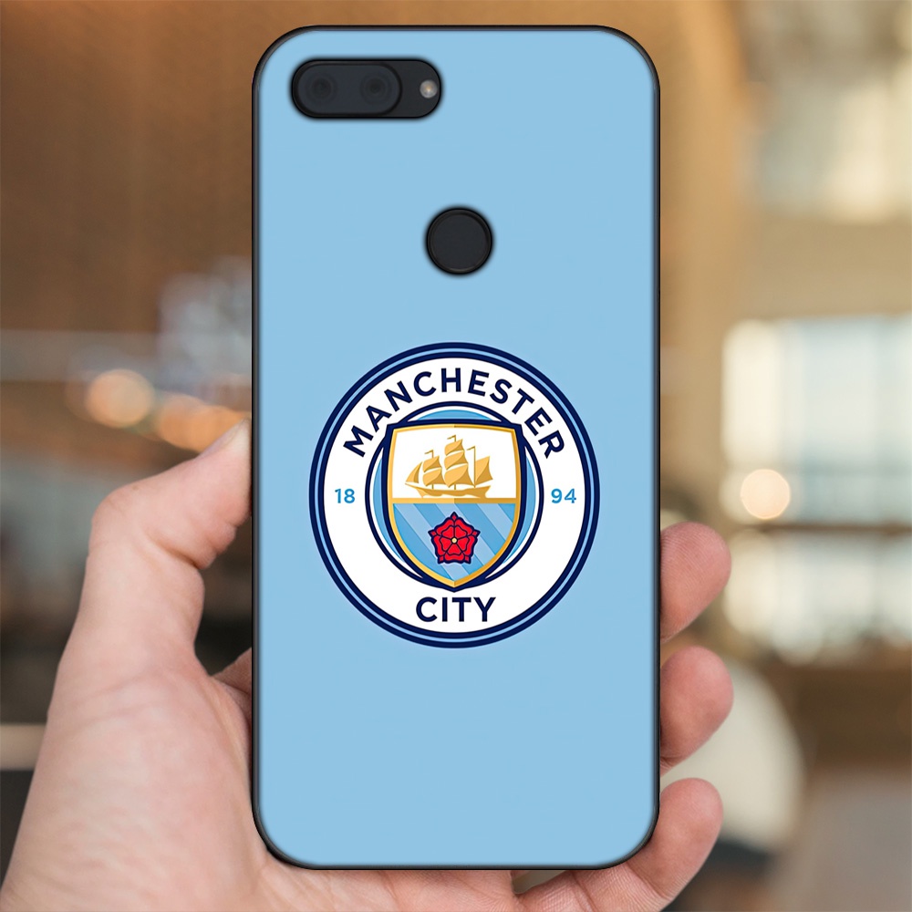 Ốp lưng Xiaomi Mi 8 Lite viền đen in hình Manchester City MC