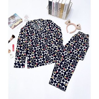 Bộ Pijamas dài chất tole