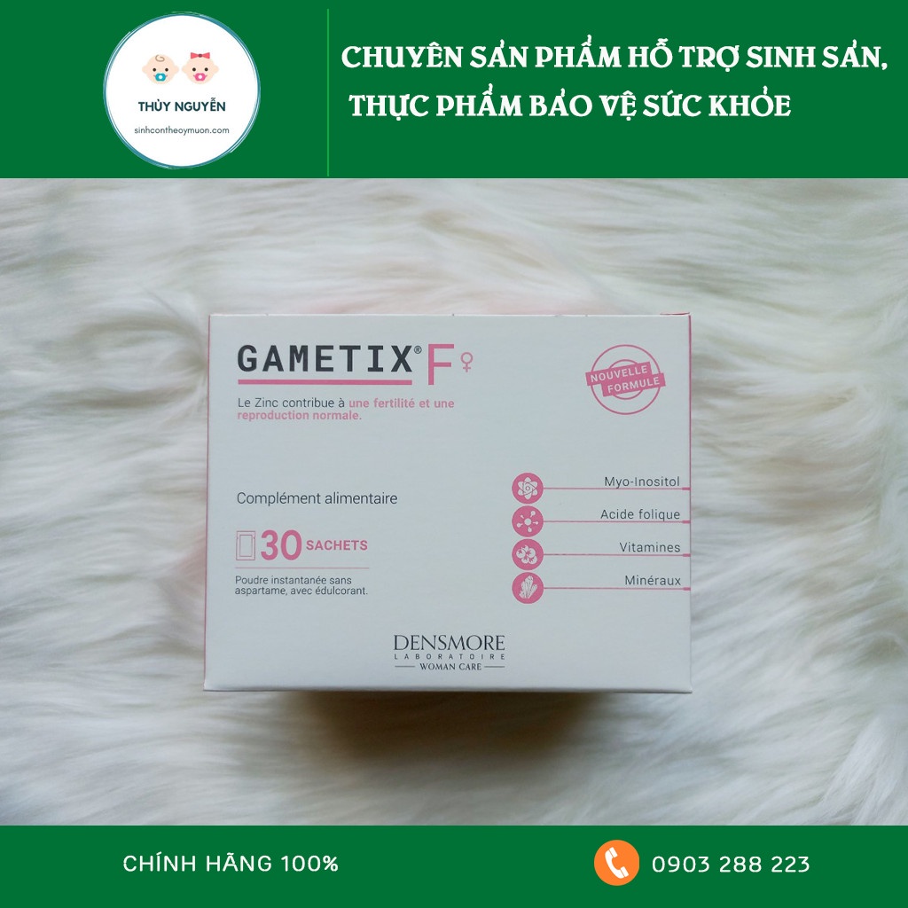 BỔ TRỨNG GAMETIX F 📍CHÍNH HÃNG 📍 Giảm 20k khi nhập mã  - TĂNG THỤ THAI, HỖ TRỢ ĐA NANG