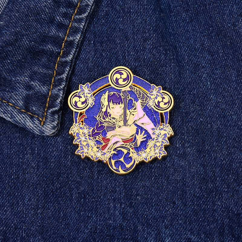 Huy hiệu cài áo MISS ZOE bằng hợp kim hình nhân vật hoạt hình game