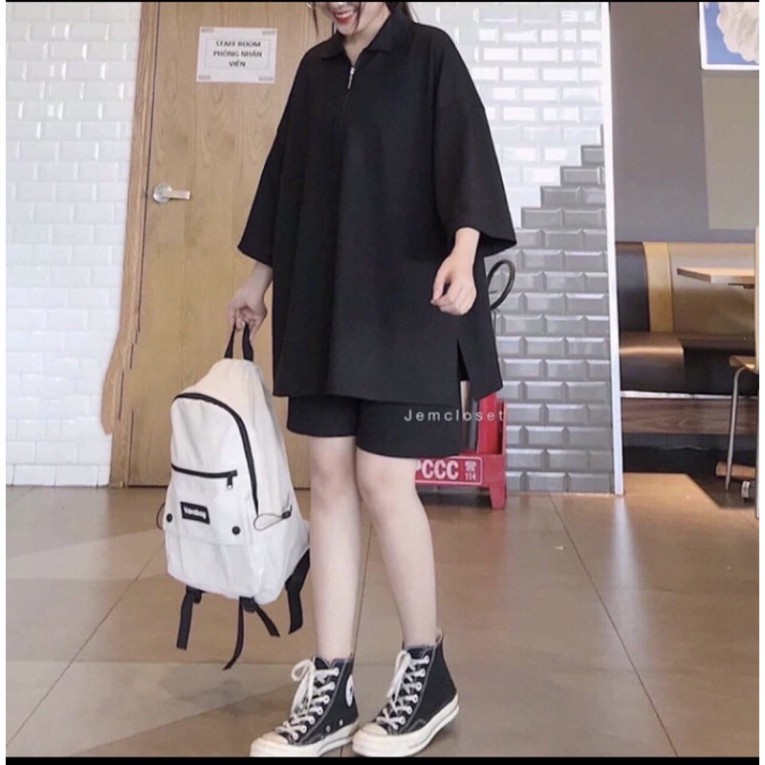 [Mã WAMT1505 giảm 10K đơn 0K] Set bộ áo Polo khoá kéo mix quần trơn ( ảnh thật 100% tự chụp ) TopOneStore | BigBuy360 - bigbuy360.vn