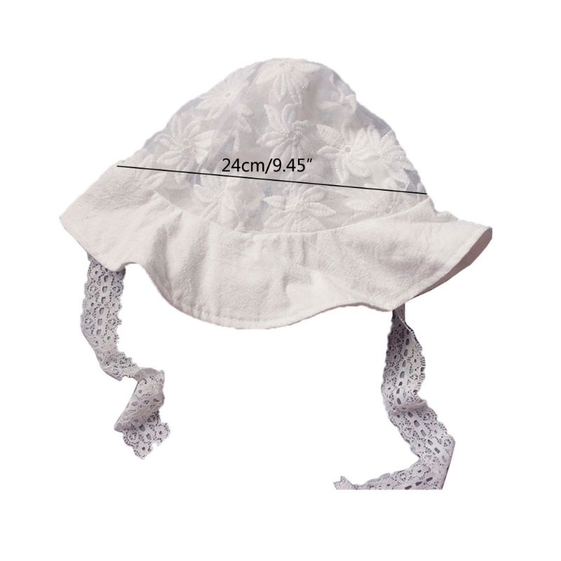 Haha Mũ Bonnet Ren Chống Nắng Làm Thủ Công Giáng Sinh Cho Bé Gái