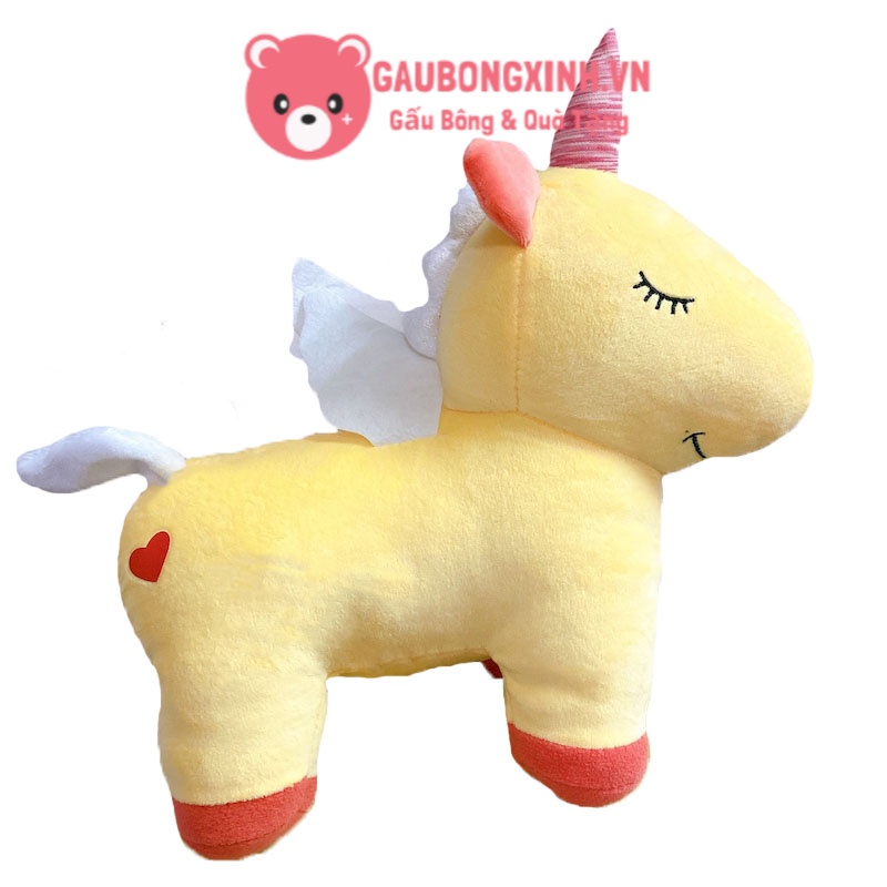 Gấu Bông Kỳ Lân Unicorn đáng yêu, Thú nhồi bông Ngựa pony có sừng cute, Quà tặng cao cấp Gaubongxinh.vn